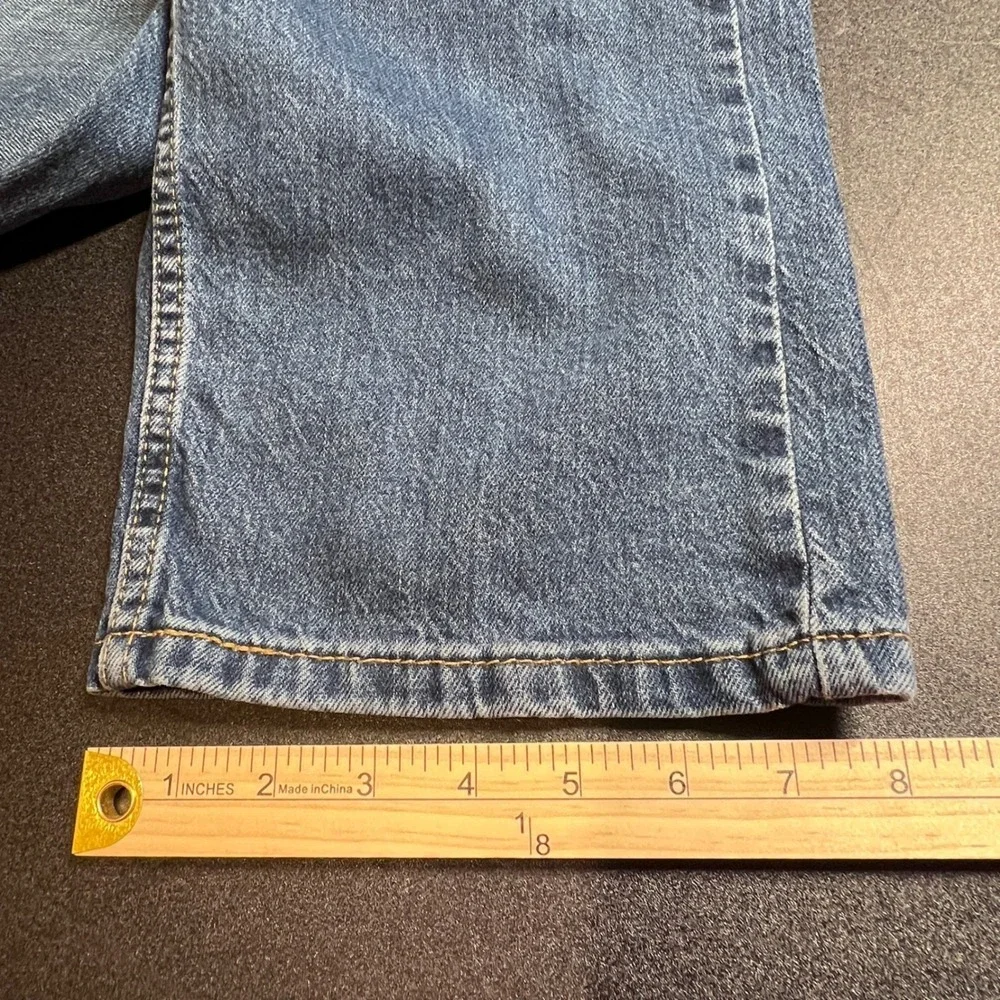 Levi's Blue 505 Regular Fit Straight Leg Jeans Mens 38x30